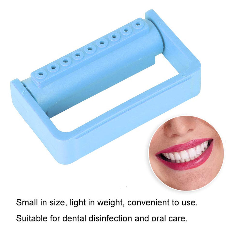 Burs Block Holder, Burs Disinfection Box, 9 Holes Block Case Organizer Drills Burs Holder Disinfection Case Autoclavable Care Tools(4#) 4#