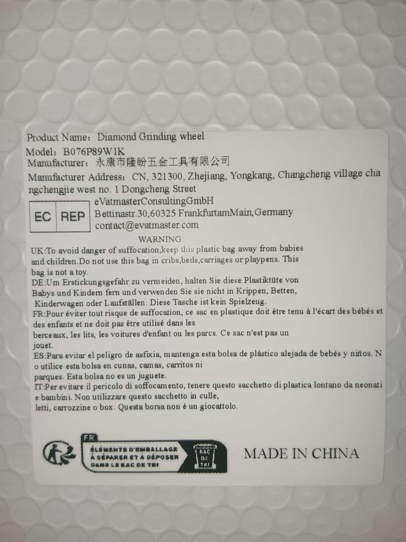 5inch Tapered Plain Resin Diamond Grinding Wheel to Grind Carbide Hard Steel 150 Grit 125x10x32x8mm