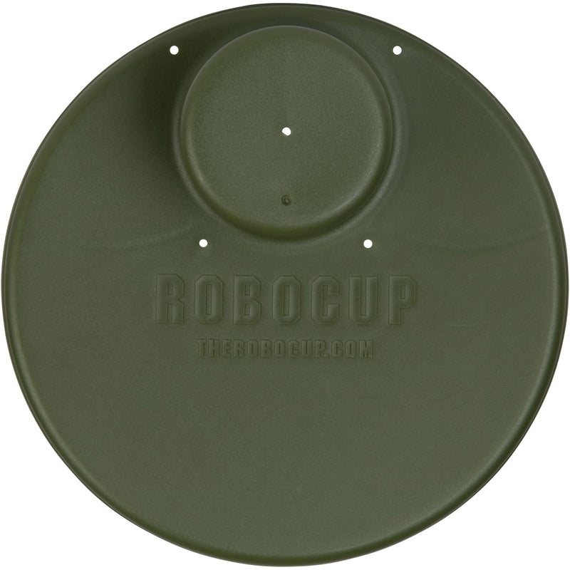 Plate Accessory, in All 12 Colors, Conveniently Holds Your Food, Snacks, Drinks | Multi-Use Hands Free Project Work Station, Ruggedized Portable Design, Diameter of 8.5"/21.6 CM Olive