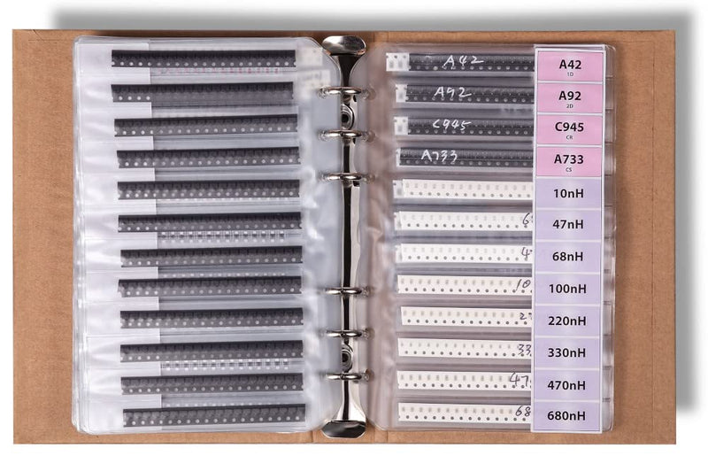 SMD 0805 Book, Resistors, Capacitors, Transistors, Diodes SMT Electronic Components Assortment - 5435 pcs 0805 SMD Book