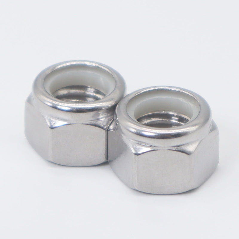 #8-32 Lock Nuts,304 Stainless Nylon Insert Locknuts for Bolts, Nylock Nuts 120 Pack #8- 32 (120pcs)