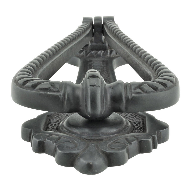 Renovators Supply Manufacturing Door Knockers for Front Door 6.75 in. Oil Rubbed Bronze Finish Solid Brass Door Knocker with Mounting Hardware