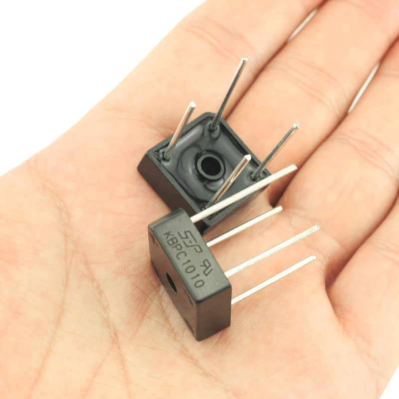 KBPC1010 Bridge Rectifier Diode FMHXG 6PCS 4-Pin Single Phase Full Wave 10 Amp 1000 Volt Electronic Silicon Diodes, KBPC1010 10A 1000V diode Bridge Rectifier