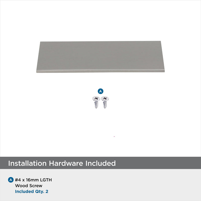 Amerock | Cabinet Pull | Satin Nickel | 3 inch (76 mm) Center to Center | Edge Pull | 1 Pack | Drawer Pull | Drawer Handle | Cabinet Hardware 3 in (76 mm) Center-to-Center