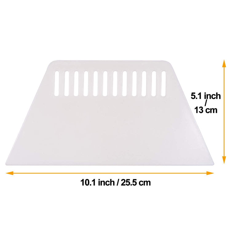 10 Inch Screen Printing Squeegee Bigger and Thicker Wallcovering Smoothing Scraper for Silk Screen Printing, Inkjet Transparency Film, Wallpaper, Paint, Spreading, Pack of 3