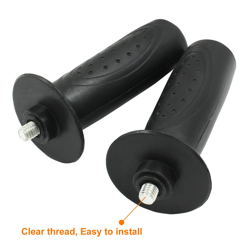 M10 Thread Black Angle Grinder Handle，4.5''x1.26'' Side Handle Tool for Angle Grinder Pack of 2 M10