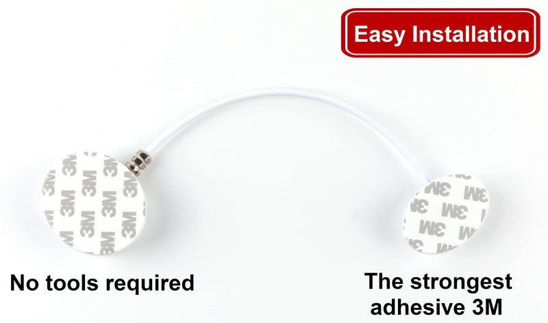 3 Pack Refrigerator Lock Combination Coded Fridge Lock Freezer Child Safety Lock Door Lock with Strong Adhesive No Keys Need White 3