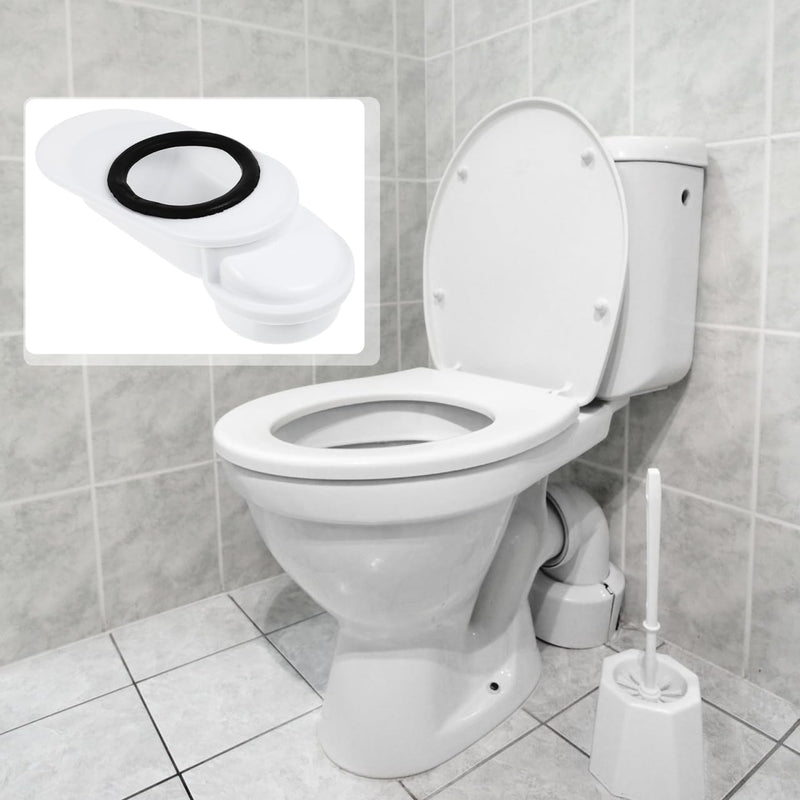 DOITOOL Adjustable Toilet Shifter Flange Adapter for 4.5-6 Inch Offset Toilet Replacement Part Compatible with 3.78-4.33 Inch Drain Bathroom Installation Tool