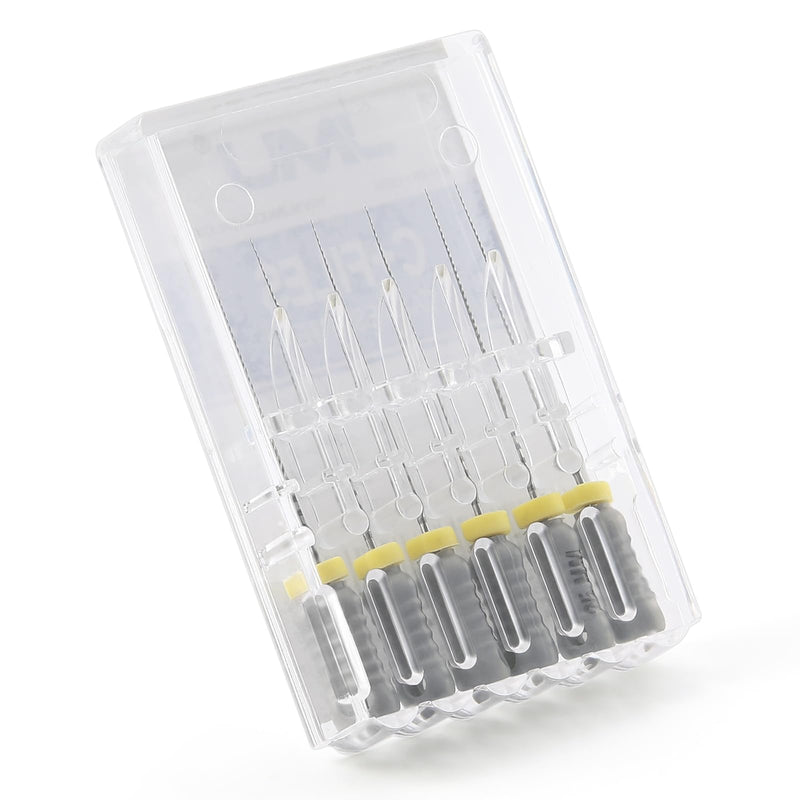 JMU Endodontic Root Canal C+ Files #08, Stainless Steel Hand Use Files, 25mm, 6pcs/Pack #08 (25mm) 1