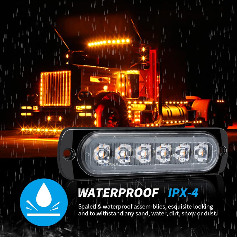 Encell LED Trailer Truck Side Marker Light 10PCS 18W Indicator Light for Truck Camper Marine Boat Stern Yacht Kayak