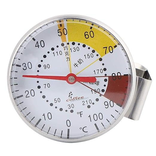 Coffee Thermometer, Stainless Steel Probe Instant Thermometer Kitchen Food Meat Milk Coffee Pointer Thermometer - NewNest Australia