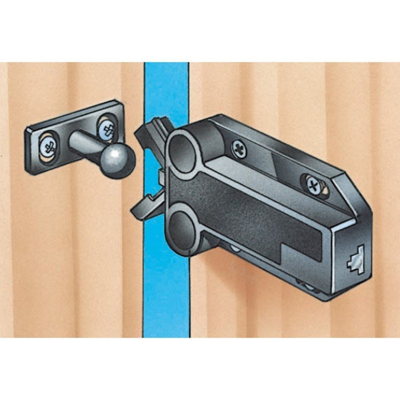 Sugatsune Touch Latch Push to Open Door Latch MC-37 Black 2 Pack