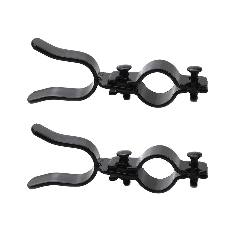 Heavy Duty Chain Link Gate Latch, 1-1/4" x 1-3/8" Female & Male Hinge, 2Pcs | Black, Heavy Duty Galvanized Steel, Easy to Install, for Farm, Ranch, Garden Yards Gate