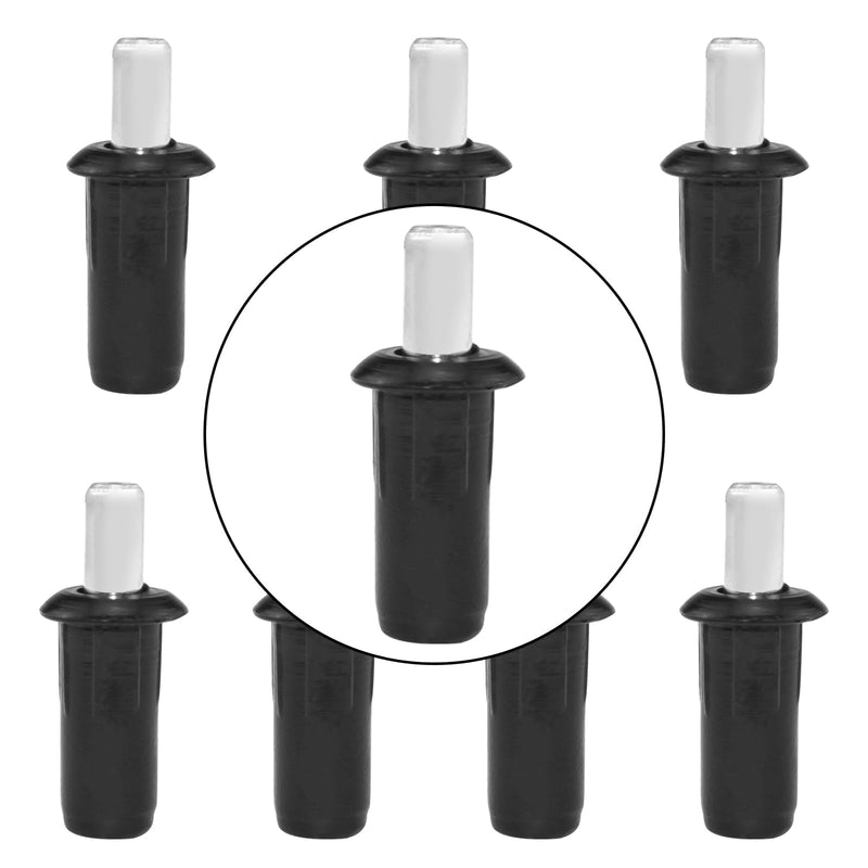 Aifeier ET 8 Pieces Cabinet Door Repair Pins Damper Replacement Repair Pins Blinds Spring Loaded Repair Pins Furniture Fittings Door Spring Pins Black