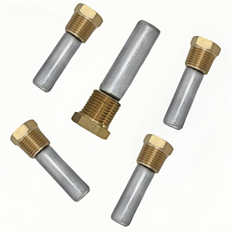 119773-92600 Boat Zinc Pencil Anode Kit for Yanmar 4LHA 6LP 6LY Engines | Includes 4 pcs 119574-44150 & 1 pc 119574-18790, Direct Threaded Fittings, Corrosion Protection, Replaces 119574-44150