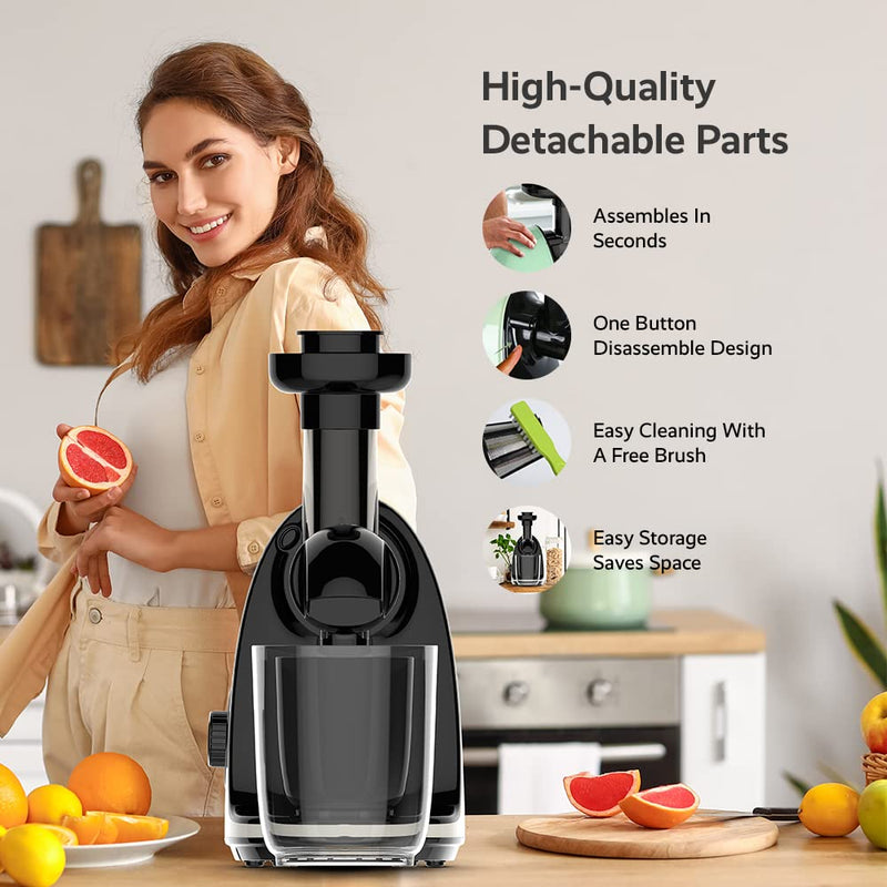 JOCUU ZM1503 Masticating Juicer Attachment Kit with Main Body, Spiral Auger, Filter, Feeding Chut and End Cup Included, Made from Premium BPA Free Materials (Acc 06)