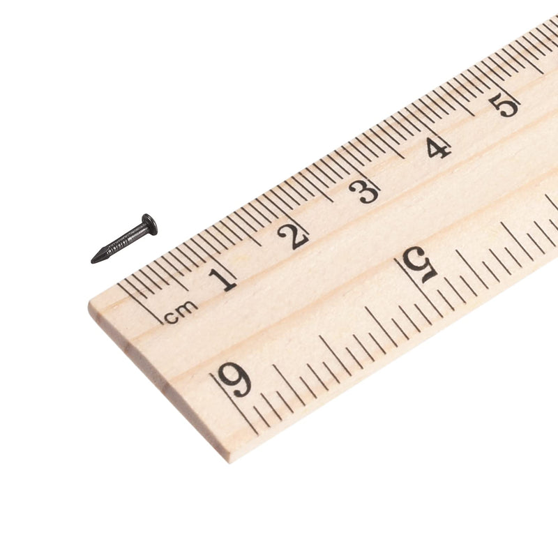 uxcell Tiny Brass Nails 1.2mmx8mm(DxL) for Wooden DIY Decorative Pictures Boxes Household Accessories Black 100pcs