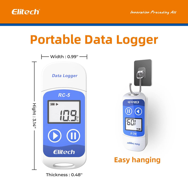 Elitech RC-5 USB Temperature Data Logger Recorder 32000 Points High Accuracy Standard