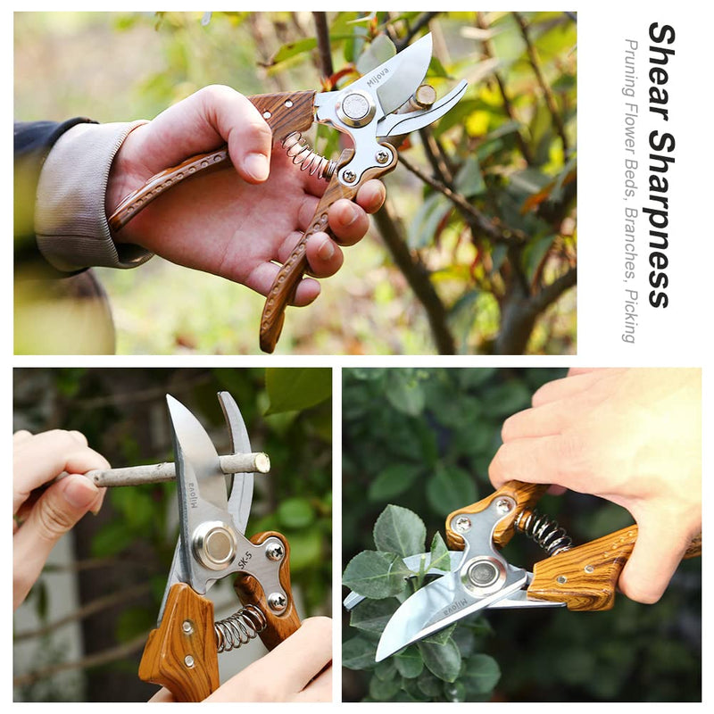 Garden Pruning Shears | Heavy Duty, Sharp Scissors, Clippers, Garden Tools