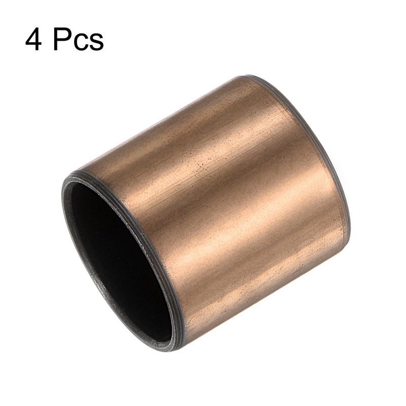 uxcell Sleeve Bearings 5/8" Bore x 3/4" OD x 23/32" Length Plain Bearings Wrapped Oilless Bushings for Sliding Parts of Machinery, 4pcs 4