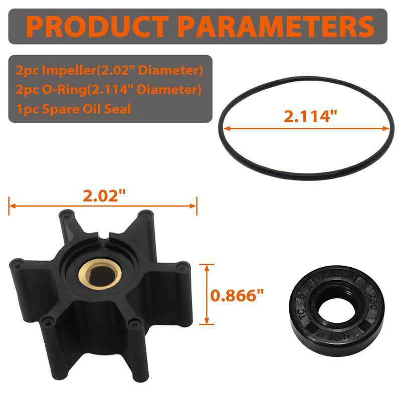 Impeller & O-Ring Kit & Oil Seal Complete Repair Kit, Fully Compatible with Milwaukee M18 Transfer Pumps, Replaces 49-16-2771 1 impeller set