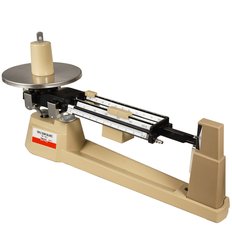 Triple Beam Balance Mechanical Lab Scale 2610g/0.1g with Stainless Steel Weighing Pan