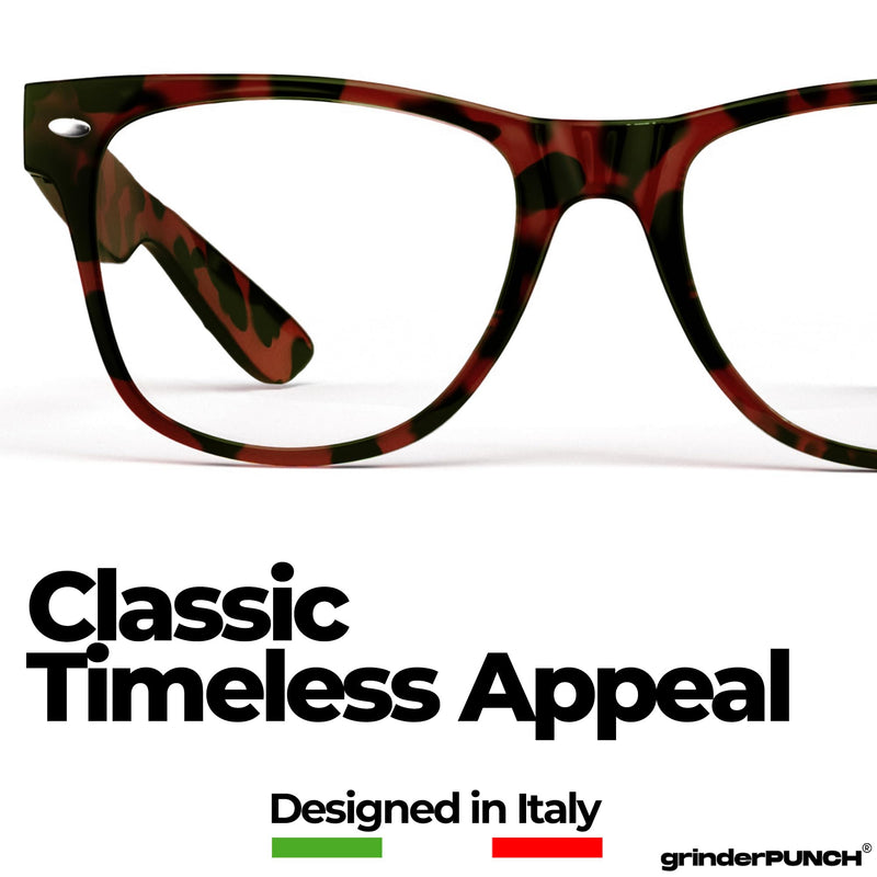 grinderPUNCH 2 Pack High Magnification Reading Glasses Strong Power Readers - 4.00-6.00 (2 Pack Tortoise, 4.50)