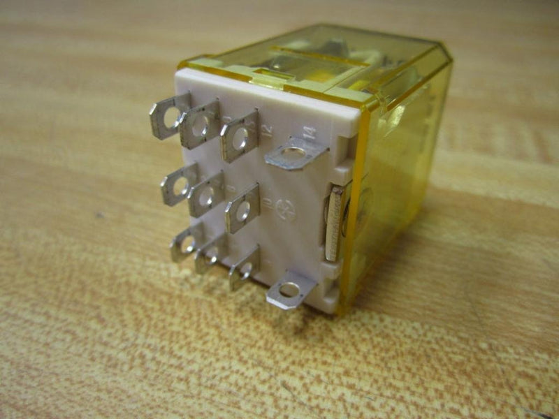 IDEC RH3B-UAC120V 120 VAC Coil, 3 Poles 3PDT, 50/60 HZ, Blade Terminal, Compact Power Relay, Industrial 10 AMP GP Relay, Plain Style, RH Series