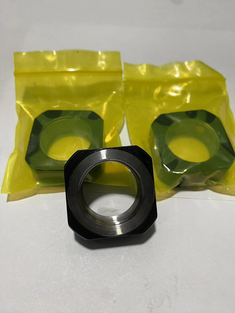 DN12 Lock Nut for Roller Screw，5Pack M12 x 1.5 Hex Nut, 42CrMo Steel, 6H Precision, Phosphated and Lubricated Anti Backlash, Copper Setscrew Included 5