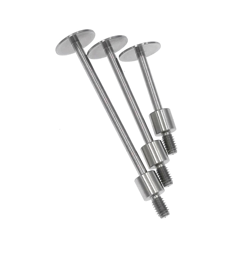 SUXING Flat Contact Points for Dial Indicator Depth 0.5mm Thickness 10 mm Diameter 4-48 UNF Thread (4-48UNF A Set) 4-48UNF A SET
