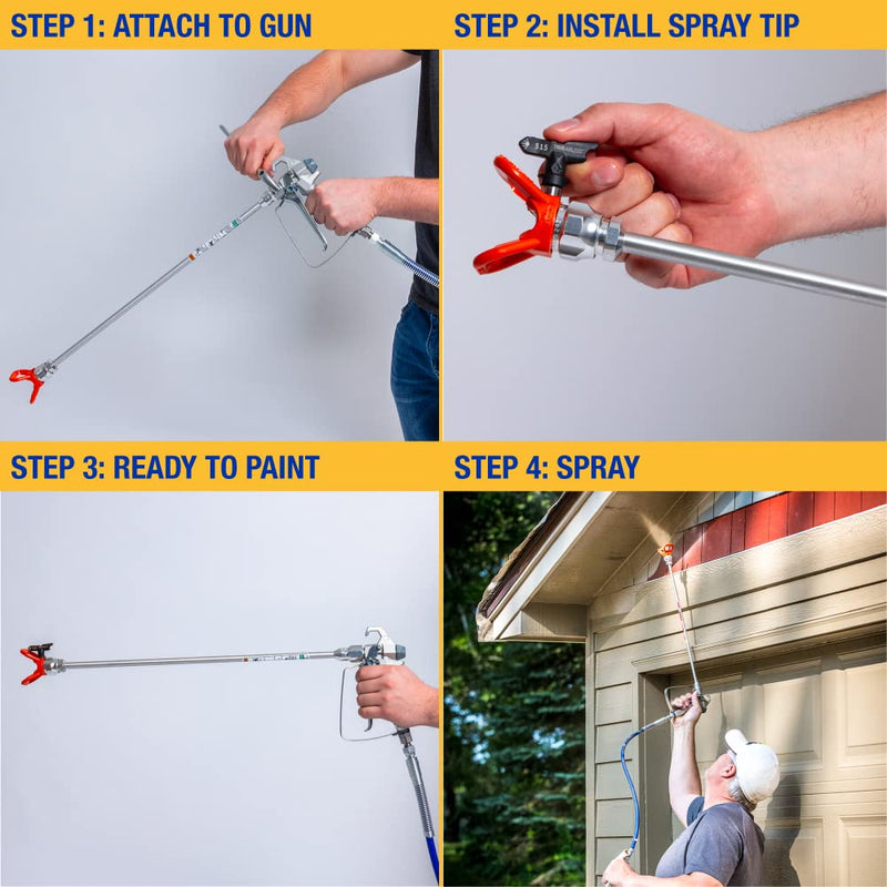 Graco 243043 Airless Paint Sprayer Tip Extension, 30 Inch, Tip Guard