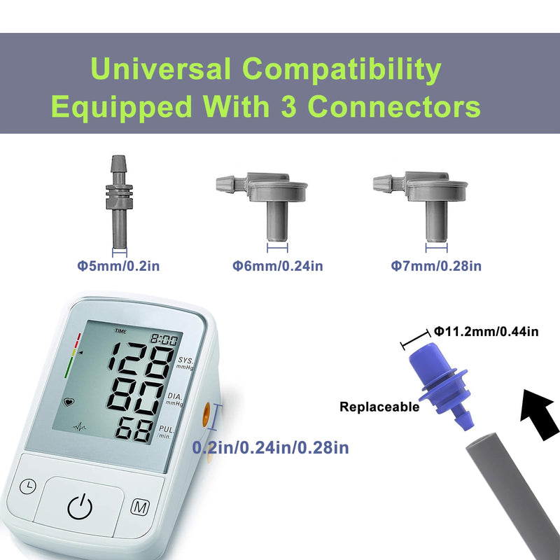 Replacement Extra Large Cuff for Omron BP Monitors 22-52CM Big Arm - Adjustable XL Blood Pressure Cuff, Includes 4 Universal Interface, Blood Pressure Monitors Large Cuff Compatible
