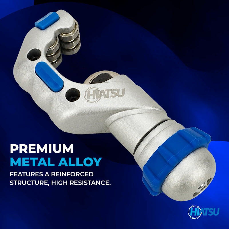 CTH-114 Professional Tube Cutter 3/16" 1/4" 3/8" 1/2" 5/8" 3/4" 7/8" 1" 1-1/4" Premium, Fast Clean Cut Tool for Copper, Brass, Aluminum, PVC, Plastic Pipes, Refrigeration CTH-114 Professional Tube Cutter