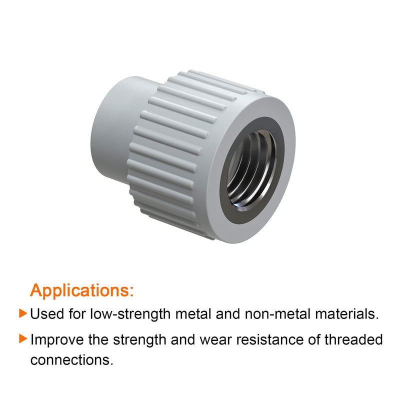 HARFINGTON 30pcs Wire Threaded Inserts 3/8-16 UNC 3D 28.5mm 304 Stainless Steel Helical Coiled Wire Thread Sleeve