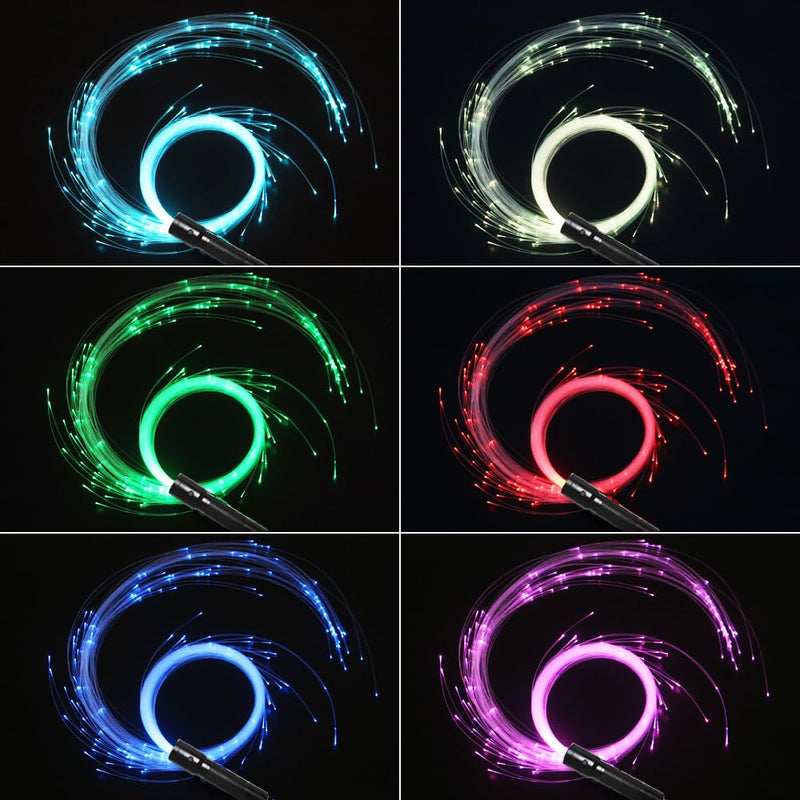 CHINLY LED Whip Lights, Fiber Optic Whip for Dancing, with 40 Color Effect Mode, APP Control and 360°Swivel, Rechargeable Rave Light for Parties, Light Shows, Unique Gifts for Girlfriend,Girl,Wife