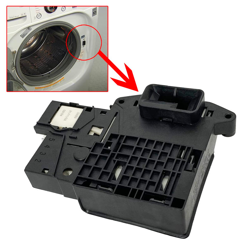 EBF61315802 Washer Door Lock Switch Assembly for LG Kenmore Washing Machine | Front-Load Washer Replacement Lock Parts, Replace EBF62534401 2667085 AP5672154 PS7792232 EAP7792232
