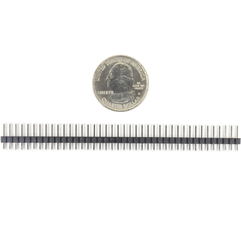 10pcs Break Away Strip Headers 1x40 40 Pin Headers Male 2.54mm Single Row Straight Needle Connector (11mm)