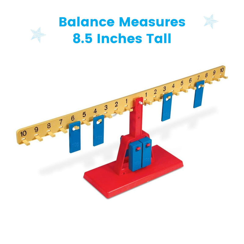 hand2mind Math Balance, Weighted Balance, School Weight Scale for Kids, Balance Scale for Classroom, Primary Balance Scale for Kids Learning, Math Manipulatives Middle School, Student Math Balance