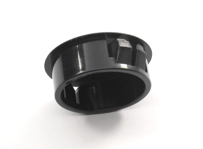 Black Nylon Hole Plugs Fits 1 1/8" Diameter Hole - Slightly Domed Surface - Durable Nylon Plug Snaps Into Hole with Locking Tabs That Hold in Place (6) 6