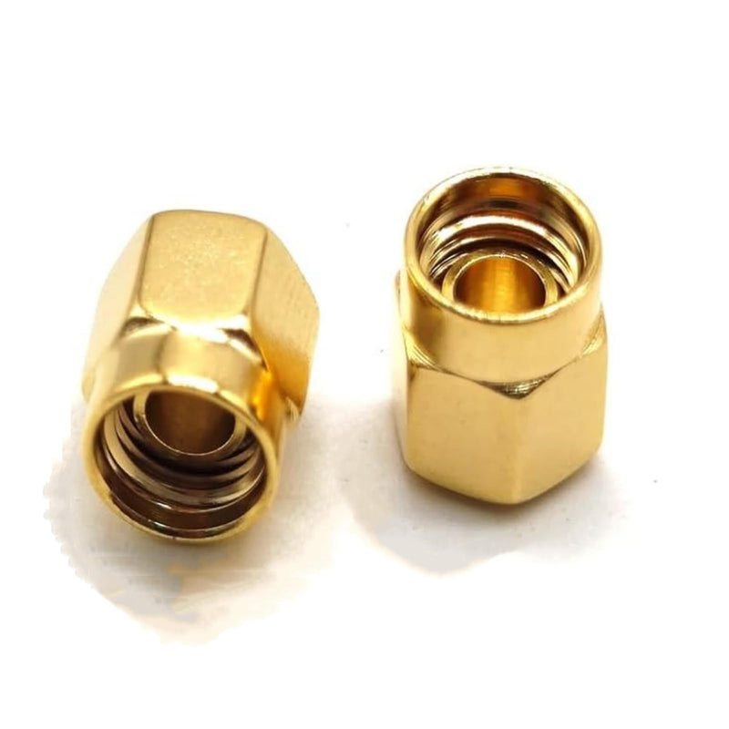 5PCS SMA Plug Dust Cap, SMA Female Jack Dust Cap Gold-Plated RF Coaxial Connector Protective Cap SMA Connector Accessories 5