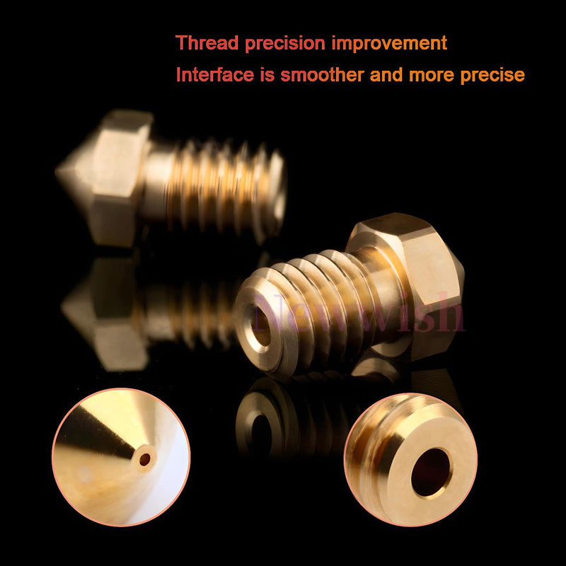 Prusa i3 MK3S+ Hotend 24V 60W Upgrade Kit for Prusa i3 MK3,MK3S,MK3S+3D Printer V6 Hotend 24V Replacement Parts,V6 Bi-Metal Heatbreak,V6 Brass Nozzle 0.4mm,Heater Block Aluminum. Prusa MK3 Hotend Brass Nozzle Kit