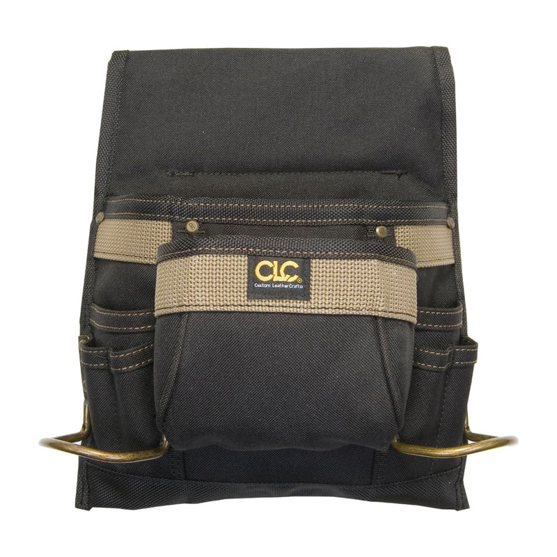 CLC Custom Leathercraft 1823 Nail and Tool Bag, Poly, 8-Pocket , Blue
