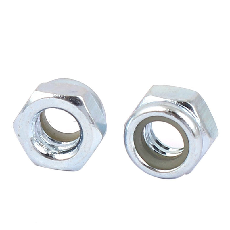 uxcell 3/16"-24 Zinc Plated Self-Locking Nylon Insert Hex Lock Nut 100pcs - NewNest Australia