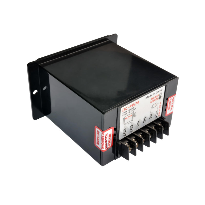 matell DC 12-60V 20A PWM Brush Motor Speeds Controller, Reversible Switch,Suitable for DC Brush Motor,Forward/Reverse Electric Motor Speed Regulator,DC Motor Speed Controller