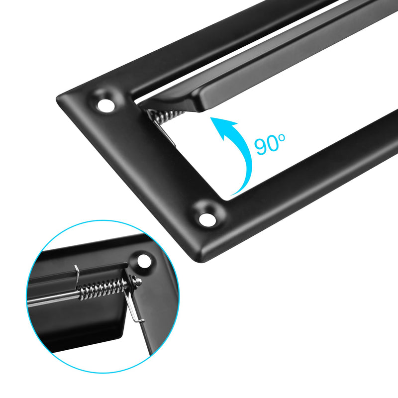 1 Pack Mail Slot, 13 inch, Upgrade Well Made Stainless Steel Door Mail Slots for Front Door, Matte Black