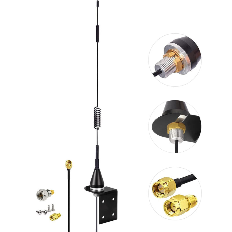 Bingfu Gate Opener Antenna for GTO Mighty Mule MM371W MM372W MM571W MM572W MMS100 LiftMaster Ghost Controls Multicode Automatic Garage Gate Opener F Type/SMA/RP-SMA 433MHz Extended Antennas