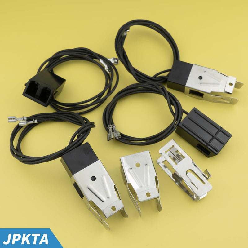 4 Pack WB2X8228 Element Receptacle and Wire Kit Compatible with GE Hotpoint Electric Ranges Cooktops Electric Stove Burners - Repalces PS242972 AP2013499 4 Pack
