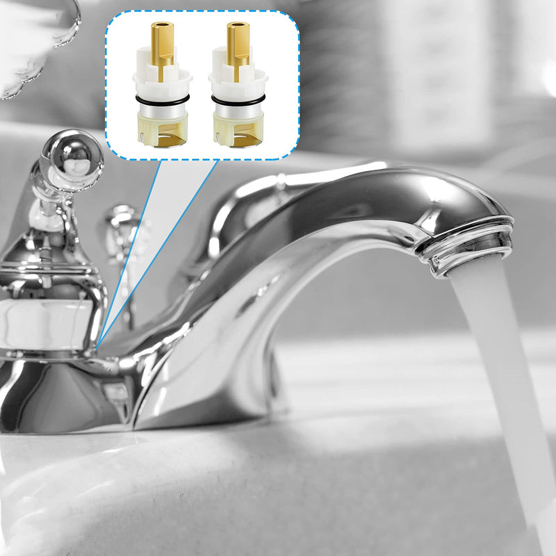 8 Pieces Rp25513 Faucet Cartridge Replacement Parts Repair Kit with Rp4993 Seat and Spring, 8 Cartridge for Kitchen Bathroom Faucet