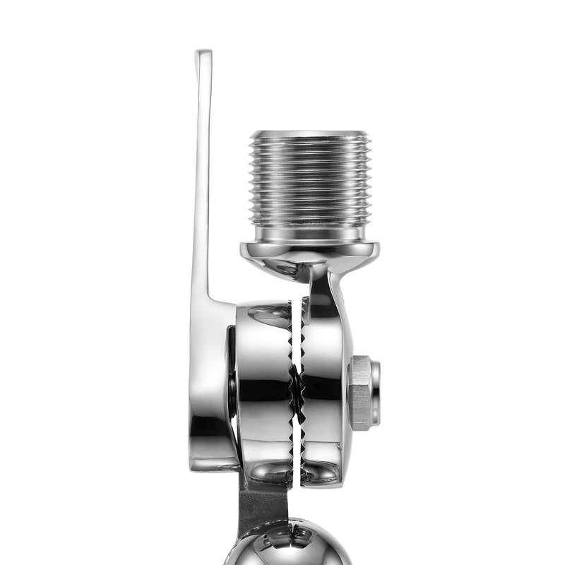 Marine VHF Antenna Mounts, 316 Stainless Steel Ratchet VHF Antenna Mounts, Adjustable Boat Antenna Mount Mirror-Polished, Include Screws