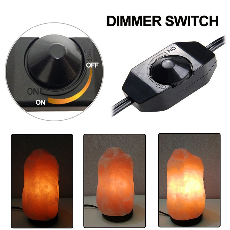Himalayan Salt Lamp Cord and Bulb with Dimmer Switch,Original Replacement Cord Bulb for Salt Rock Lamps,UL Certified Cord 6 ft